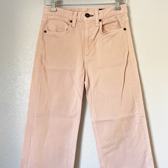 𝅺RAG & BONE Ankle Justine Wide Leg Jean Blush 25 - Picture 4 of 11